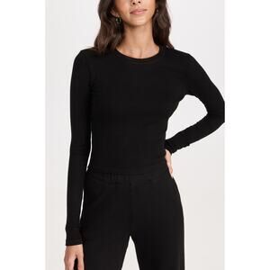 Sprwmn 'Cropped' Black Baby Longsleeve Crewneck Tee Size M